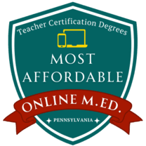Most Affordable MEd Programs Pennsylvania Badge